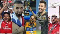 Los 6 chilenos que celebraron en el fútbol extranjero el 2017