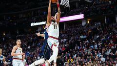 Nikola Jokic added another triple double to his season tally in a Denver Nuggets blowout win over the Dallas Mavericks who were without Kyrie Irivng.