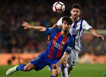 Barcelona's Portuguese midfielder Andre Gomes is a good player, going through a difficult time.