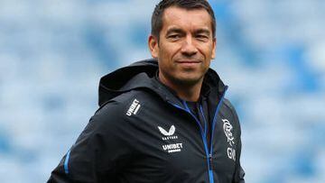 GLASGOW, SCOTLAND - JULY 25: Rangers manager Giovanni van Bronckhorst is seen during a My Gers Open Training Session at Ibrox Stadium on July 25, 2022 in Glasgow, Scotland. (Photo by Ian MacNicol/Getty Images)