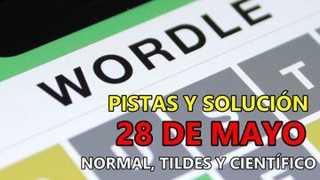 Wordle en español, científico y tildes para el reto de hoy 28 de mayo: pistas y solución
