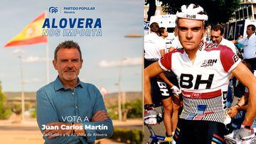 Juan Carlos Martín (ciclismo), número 1 en a lista del PP en Alovera.