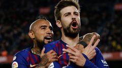 "Juegas contra cojos": Piqué molesta a Vidal por el Scudetto
