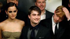 Rupert Grint, Daniel Radcliffe y Emma Watson.