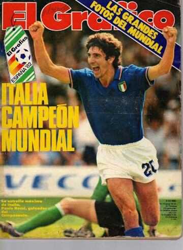 Portada de la edición especial del Mundial de España 82. Italia ganó la final 3-1 a Alemania Federal