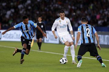 Cristiano Ronaldo with the ball.