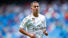 Soccer: La Liga - Real Madrid v Levante   Eden Hazard of Real Madrid during the spanish league football match played between Real Madrid and UD Levante at Santiago Bernabeu Stadium in Madrid, Spain, on September 14, 2019.    14/09/2019 ONLY FOR USE IN SPA