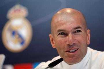 Zidane during his press conference on Friday.
