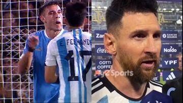 In Argentina’s first defeat since the 2022 World Cup opener, Uruguay’s Manuel Ugarte made an obscene gesture to Rodrigo De Paul, which set off Leo Messi.