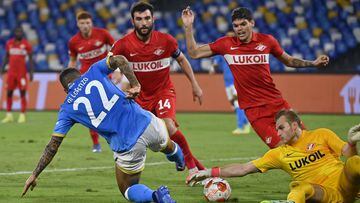 Napoli - Spartak Mosc&uacute; en vivo online: Europa League, en directo