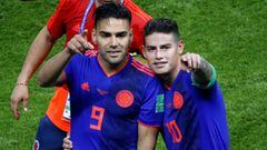 Radamel Falcao y James Rodríguez son los referentes de la Selección Colombia