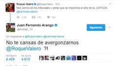 Arango se enfrentó a un político venezolano por Twitter