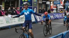Nairo Quintana, tercero en la etapa 2 y defiende el liderato de la Vuelta a Asturias.