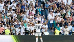 El mediocampista inglés registra el mismo paso goleador de Cristiano Ronaldo durante sus primeros 10 partidos con el Madrid.