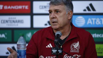 CARSON, CALIFORNIA - SEPTEMBER 20: Gerardo Martino of Mexico speaks with the media during the Mexico Men's National Team Media Day at Dignity Health Sports Park on September 20, 2022 in Carson, California.   Ronald Martinez/Getty Images/AFP
