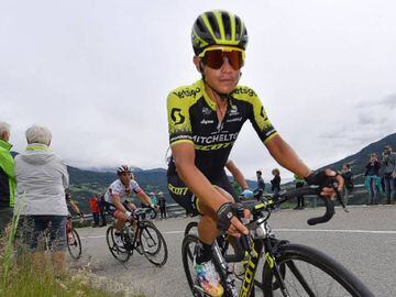 Estaban Chaves termin&oacute; segundo en la etapa 17 del Giro de Italia 