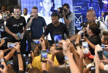 Neymar, en un acto de Nike.