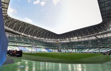 Education City Stadium in Al Rayyan before the AFC Champions League soccer match between FC Tokyo and Ulsan Hyundai. The 45,350- seater venue will host 6 group stage matches, one round of 16 match and one quarter final. 