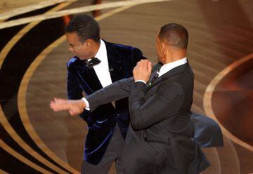 Will Smith hits Chris Rock onstage during the 94th Academy Awards in Hollywood, Los Angeles, California, U.S., March 27, 2022.        REUTERS/Brian Snyder/File Photo        TPX IMAGES OF THE DAY        SEARCH "GLOBAL POY" FOR THIS STORY. SEARCH "REUTERS POY" FOR ALL BEST OF 2022 PACKAGES.