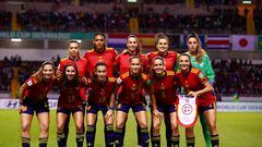 Once inicial de la Selección española femenina en la final del Mundial Sub-20 disputado en Costa Rica.