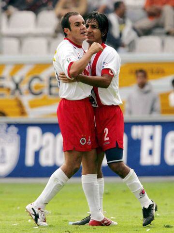 Blanco y Terrazas, jugando para el Veracruz.
