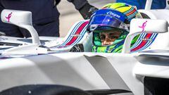 Felipe Massa subido en el Williams en Austin.