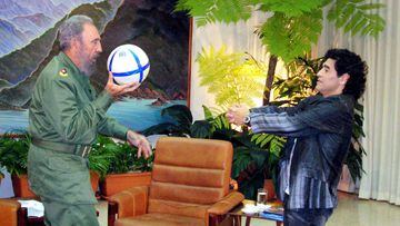 La muerte de Fidel Castro deja huérfano a Maradona
