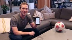Mark Zuckerberg reta a Neymar a superar su marca de 37 toques en el mini juego Football Emoji Game de la aplicación de Facebook Messenger.