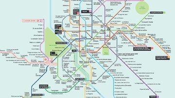 Plano literario del Metro de Madrid.