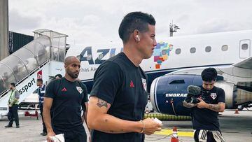 James viaja con Sao Paulo a Río para jugar ante Flamengo.