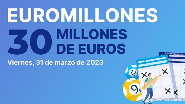 Euromillones: comprobar los resultados del sorteo de hoy, viernes 31 de marzo