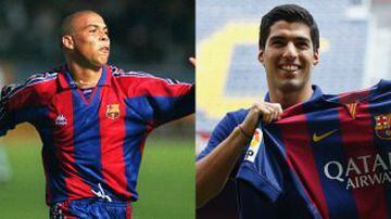 El Barcelona rompió el mercado con el fichaje de éstos dos delanteros: el brasileño Ronaldo y el uruguayo Luis Suárez. 