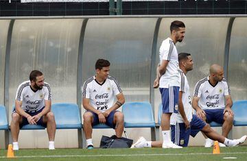 Las imágenes de la práctica de la selección en Barcelona