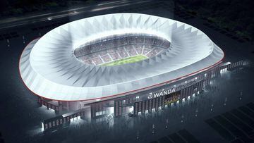 Maqueta del estadio Wanda-Metropolitano.