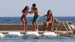 La familia Sainz se encuentra en Mallorca disfrutando del par&oacute;n de la F&oacute;rmula 1.