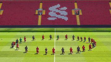 George Floyd death: Liverpool stars take knee in solidarity with Black Lives Matter movement