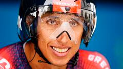 Egan Bernal, ciclista colombiano del Team Ineos Grenadiers en el Tour de Dinamarca