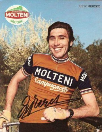 02. El belga Eddy Merckx con el maillot del Molteni.