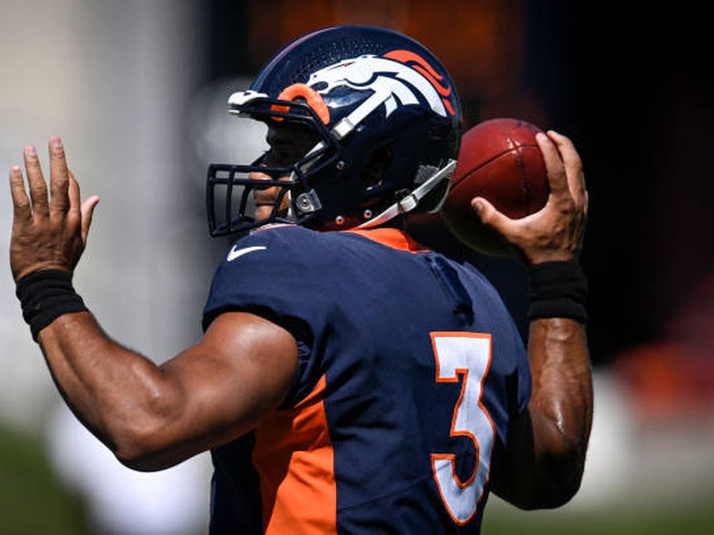 Photos: A sneak peek at the Broncos' alternate blue jerseys for Week 3 with  Javonte Williams