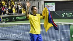 Daniel Gal&aacute;n lidera el equipo de Colombia para la serie del repechaje por el Grupo Mundial de la Copa Davis. La novedad es la presencia de Nicol&aacute;s Mej&iacute;a.
