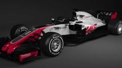 El monoplaza de Haas para el Mundial de 2018 en F1.