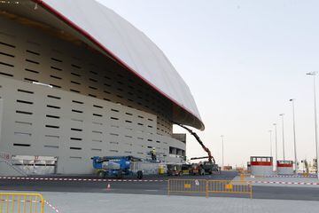 The Wanda Metropolitano is still being worked on...