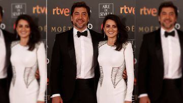 Penelope Cruz and Javier Bardem pose on the red carpet at the Spanish Film Academy&#039;s Goya Awards ceremony in Madrid, Spain, February 3, 2018. REUTERS/Javier Barbancho