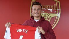 England international defender Ben White from Brighton and Hove Albion has been signed by Arsenal on a five-year, 50-million pound contract.