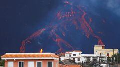 The Cumbre Vieja volcano continues to erupt, as seen from Tajuya, on the Canary Island of La Palma, Spain, October 24, 2021. REUTERS/Borja Suarez
