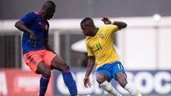 Colombia superior y cerca del triunfo ante la Brasil de Vinicius