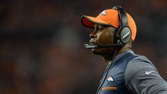 DENVER, CO - AUGUST 31: Head coach Vance Joseph of the Denver Broncos looks on during a preseason NFL game against the Arizona Cardinals at Sports Authority Field at Mile High on August 31, 2017 in Denver, Colorado.   Dustin Bradford/Getty Images/AFP == FOR NEWSPAPERS, INTERNET, TELCOS &amp; TELEVISION USE ONLY ==