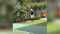 James se pasa al baloncesto: triple tras triple con su hija