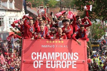 Liverpool's Champions League homecoming victory parade.