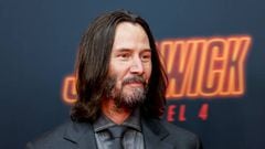 BERLIN, GERMANY - MARCH 08: US actor Keanu Reeves attends the John Wick: Kapitel 4 premiere at Zoopalast on March 8, 2023 in Berlin, Germany. (Photo by Isa Foltin/Getty Images)
